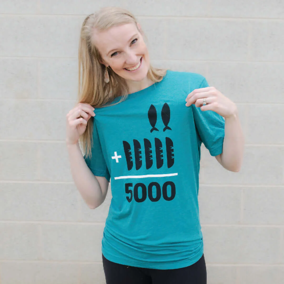 2+5=5000 T-Shirt (Youth and Adult) - Image 4
