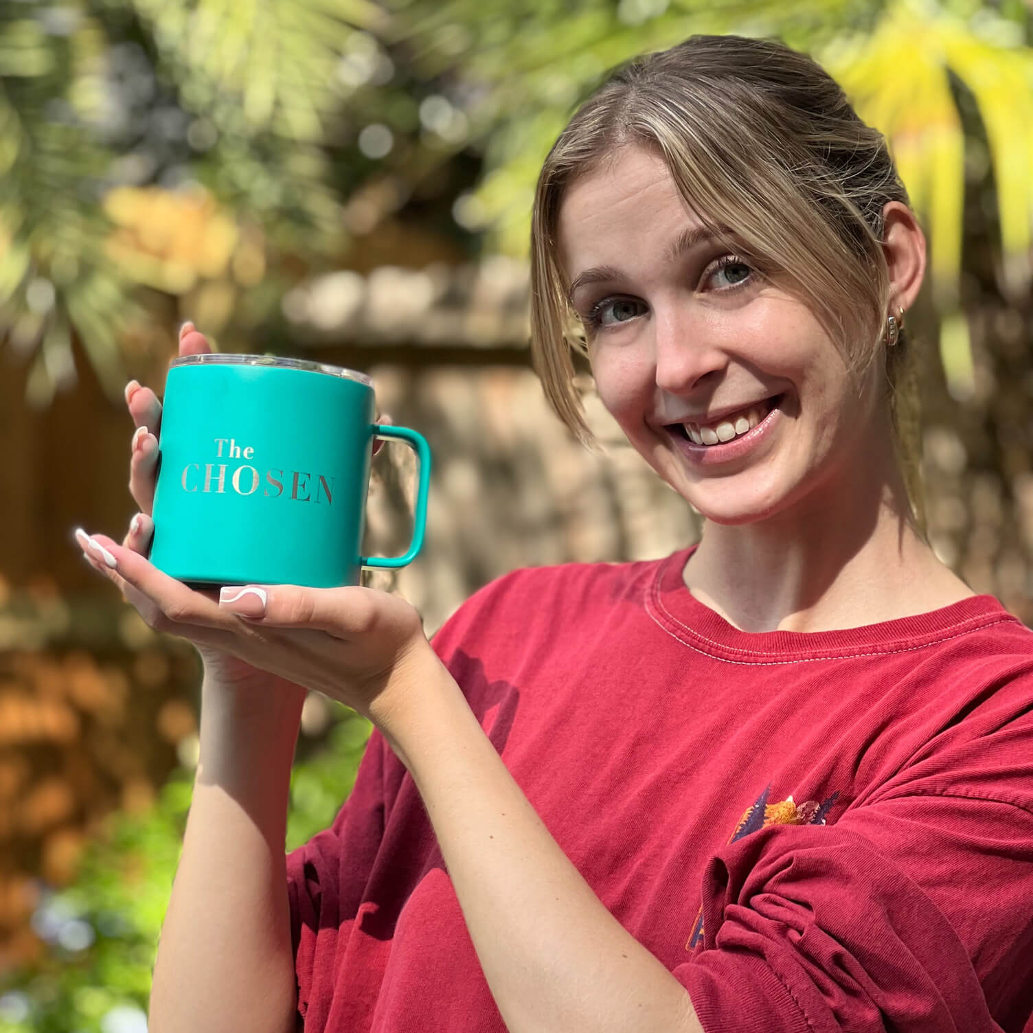 Get Used to Different Stainless Steel Teal 16 oz. Mug - Image 8