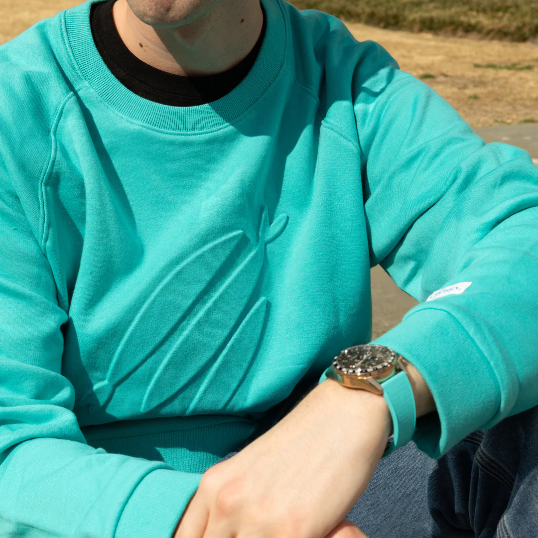 Three Fish Embossed Crewneck - Image 4