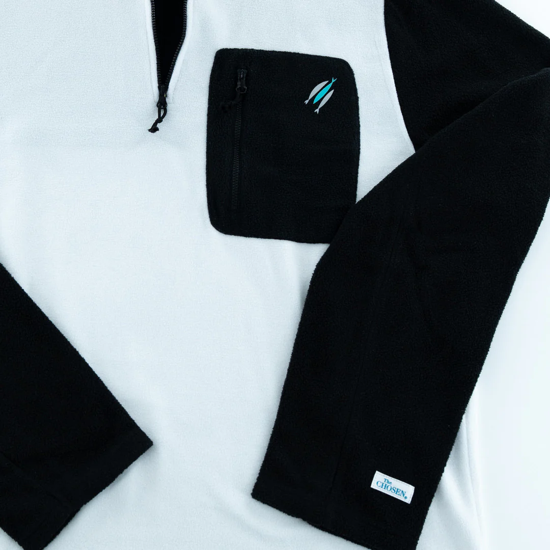 Three Fish Lightweight Fleece Quarter Zip - Image 4